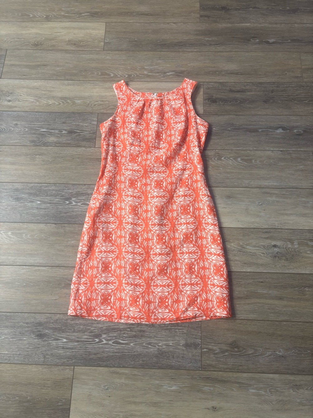 Carole Little Dress Sz 4 Linen Sleeveless Tropical Vacation Beach Cruise Summer